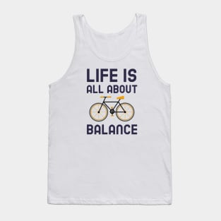 Life Is All About Balance - Cycling Tank Top